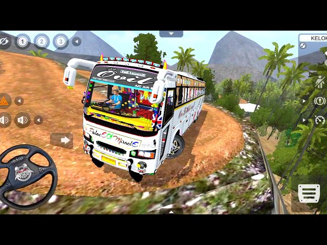 💥Best Bus Simulator lighting New Mod Map Kelok Ofroad Android Gameplay Video