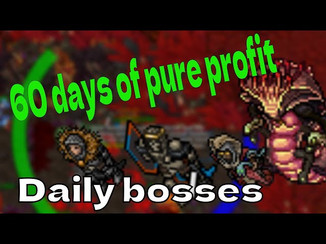 60 days - Daily boss farm in Tibia | PROFIT