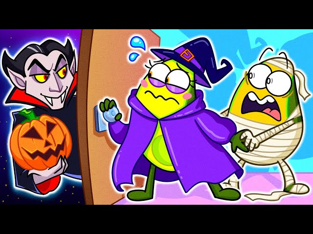 🧛‍♂️ Who's at the Door? A Spooky Halloween Surprise! | Avocado Vs Vampire & Zombie