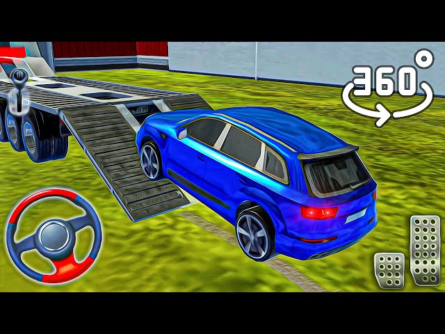 Transporting Prado Car in Trailer Truck - Trailer Trucks Driver VR 360° - Best Android GamePlay