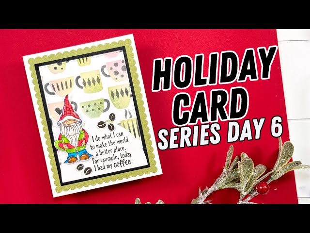 Create a Festive Coffee Gnome Card for Christmas