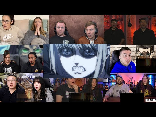 Attack On Titan 4x21 Reaction Mashup | Rumbling 😂😕