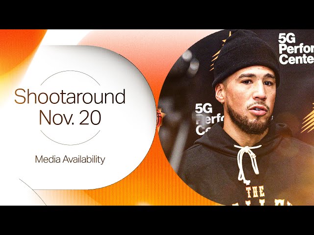 11-20-24 Phoenix Suns Shootaround Media Availability: Devin Booker and Mason Plumlee