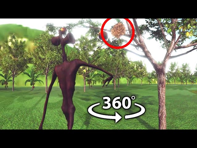 360 Video | Siren Head Light Head Family | Funny Animation VR