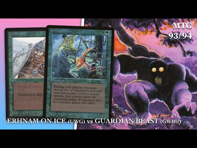 Erhnam on Ice UWG vs Guardian Beast GWBU, Ep1 KOT X | Old School Magic #mtg9394 785