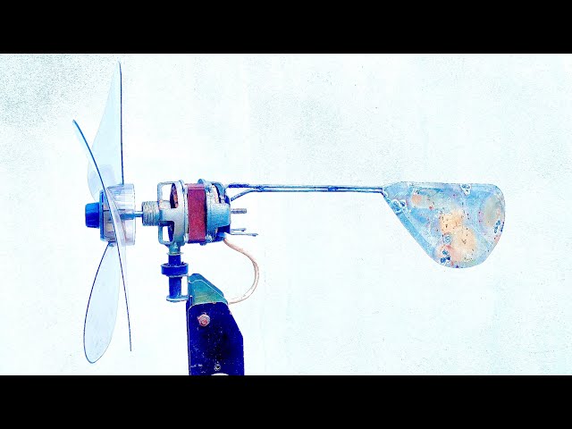 How to make a simple 220v electric wind turbine from a table fan