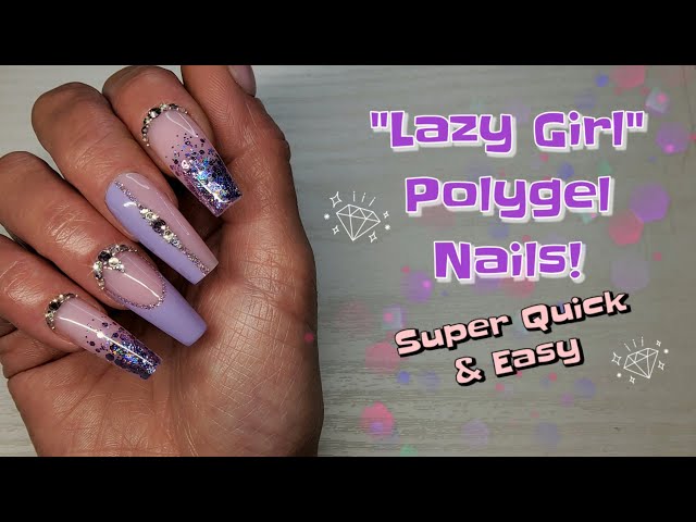 EASY "LAZY GIRL" METHOD POLYGEL NAILS! | BEGINNER FRIENDLY | BORN PRETTY