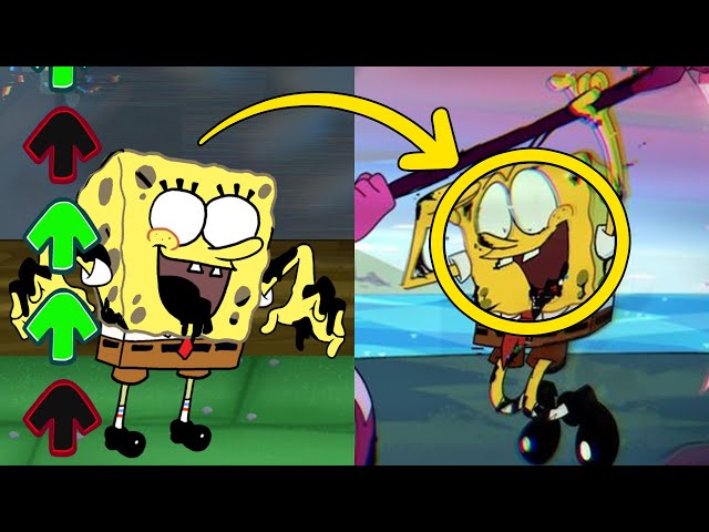 References in Corrupted Spongebob (FNF X Pibby) | Come and Learn with Pibby