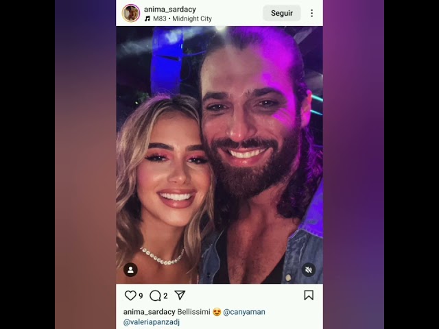 CAN YAMAN CON VALERIA PANZA JUNTOS GIARDINI EDEN ROMA NIGHT FUMAR BEBER ITALIA,FANS SABEN FOTO VIDEO