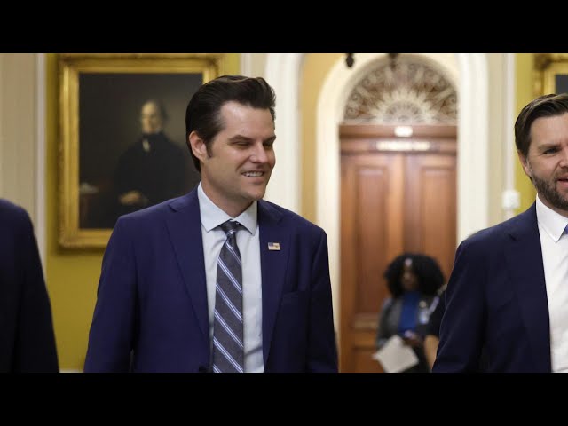 Donald Trump's AG Pick Matt Gaetz Visits Capitol Hill