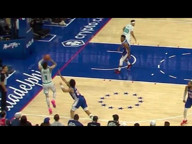 Lamelo Ball WILD game-tying 3 pointer ties the game with 8 seconds left vs 76ers!