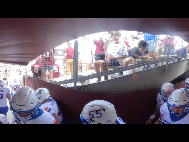 Boise State Broncos entrance vs Florida State Seminoles (360° video, use finger or tilt device view)