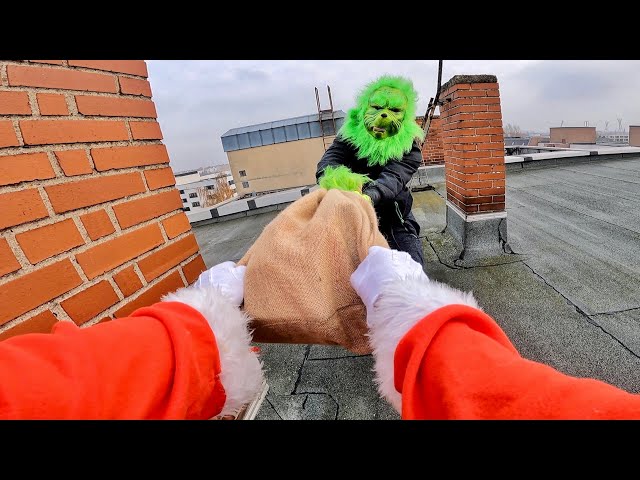 Parkour Santa VS The Grinch | Parkour POV Chase | BEST OF