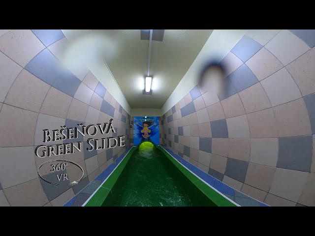 Bešeňová Green Waterslide Family (Night) 360° VR POV Onride