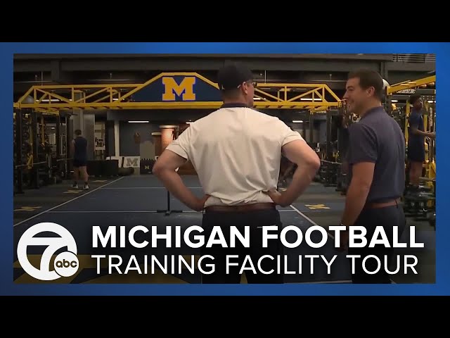 Jim Harbaugh shows off Michigan's football facility: exclusive tour of training center