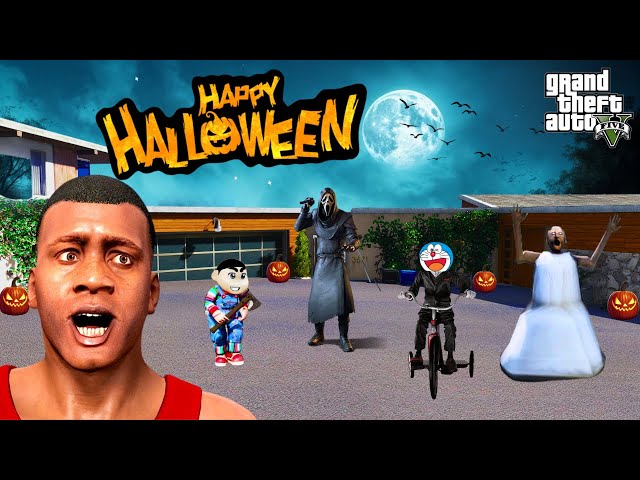 Franklin and Shinchan Celebrate Halloween in GTA 5