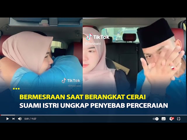 Viral Bermesraan Saat Berangkat Cerai, Suami Istri Ungkap Penyebab Perceraian