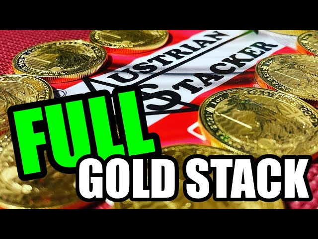 MY FULL GOLD STACK! - The gold stack of a fractional gold stacker - August 2023