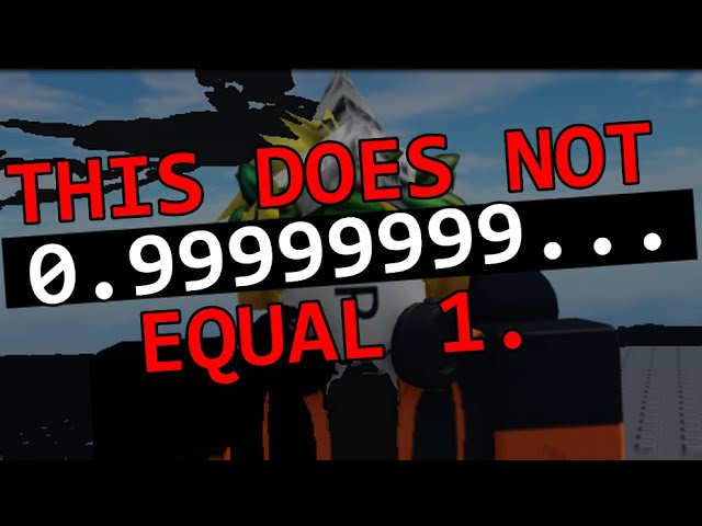 this is why 0.9999... does NOT equal 1.