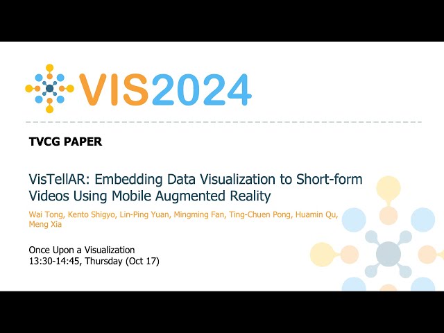 VisTellAR: Embedding Data Visualization to Short-form Videos Using Mobile Augmented Reality - Fast