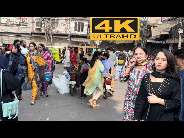 The Vibrant Bazaars Of Lahore, Pakistan During Sunday Lockdown 4K-Walking Tour [Full HD]