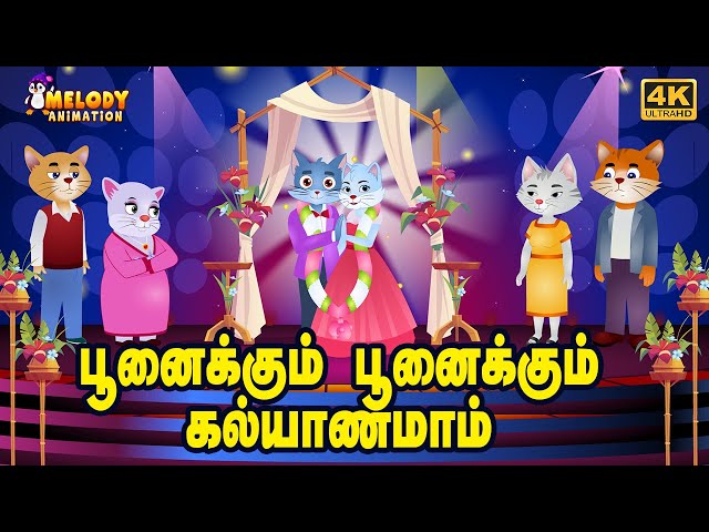 Poonaikku Poonaikku Kalyanam (Cat Marriage) | பூனைக்கு கல்யாணம் |New Tamil Kids Rhyme |குழந்தை பாடல்