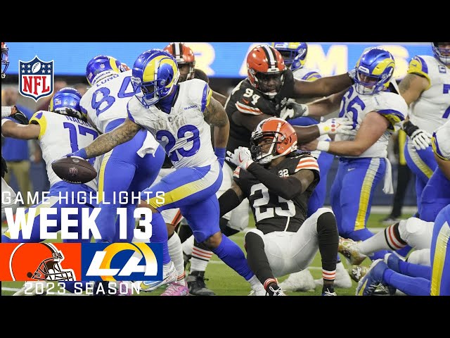 Cleveland Browns vs. Los Angeles Rams | 2023 Week 13 Game Highlights