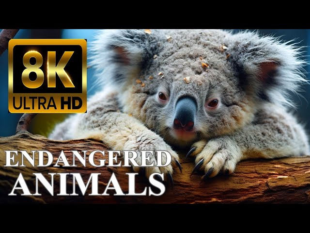 ENDANGERED ANIMALS 8K ULTRA HD with Names and Sounds