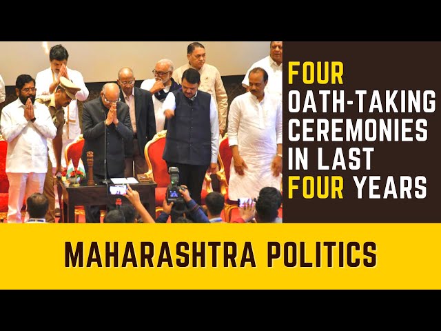 Maharashtra sees 4 oath taking ceremonies in last 4 years | Ajit Pawar becomes new Deputy CM