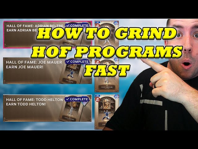 BEST WAY TO GRIND NEW HOF PROGRAMS IN MLB THE SHOW 24