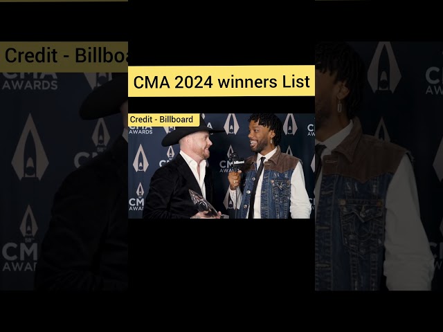 Cody Johnson's 'Leather' Grabs Album of the Year at CMA 2024!"#cmaawards2024#CMA2024fullshow