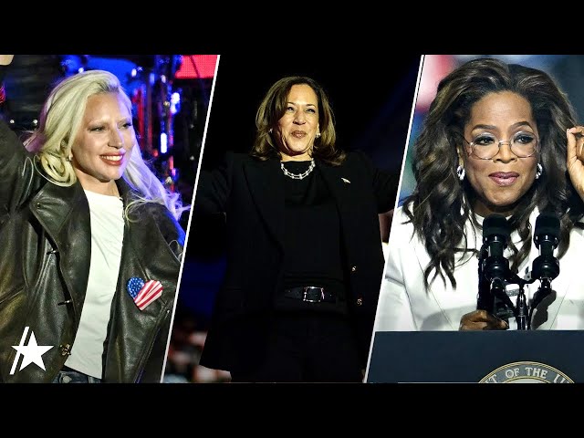 Lady Gaga, Oprah & More Join Kamala Harris For FINAL Rally On Election Day Eve