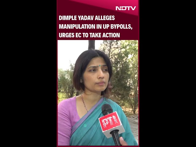 Dimple Yadav Alleges Manipulation in UP Bypolls, Urges EC to Take Action