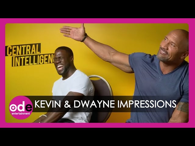 Kevin Hart & The Rock do hilarious impressions of each other!