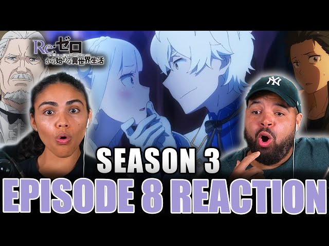 SUBARU SHOWS UP TO SAVE EMILIA! Re:ZERO Season 3 Episode 8 REACTION