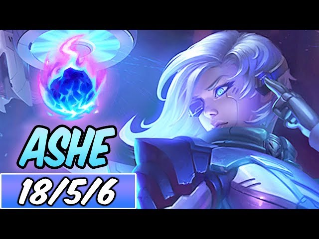 40% CDR MAX POKE TRINITY FORCE ASHE ADC | New Build & Runes | 71% K.P |  League of Legends