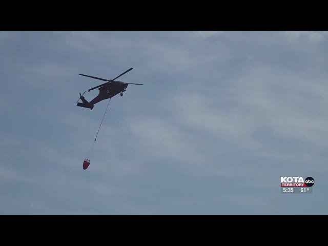 Black Hawk helicopters help fight wildfires