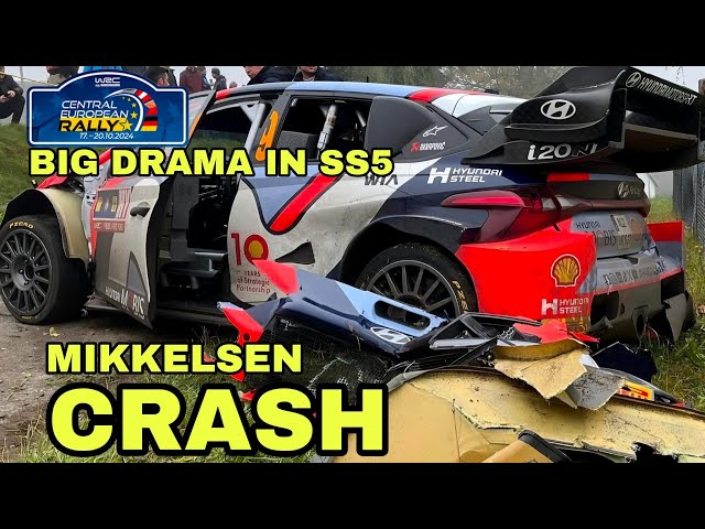 BIG DRAMA IN SS5 | MIKKELSEN OUT | WRC CENTRAL EUROPEAN RALLY 2024