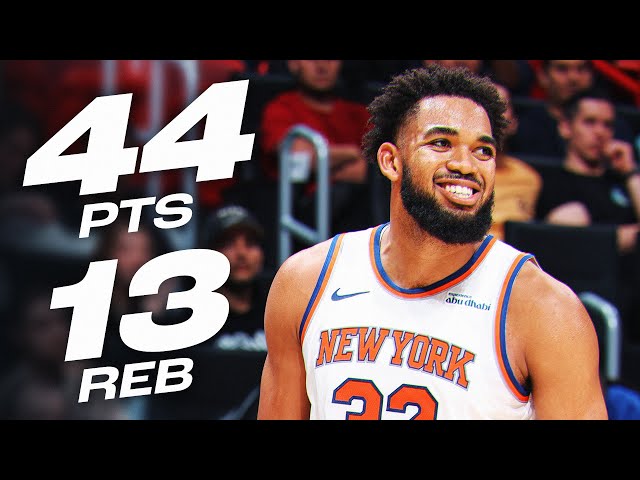 Karl-Anthony Towns' MONSTER 44-PT Double-Double Performance in Miami! 😤| October 30, 2024