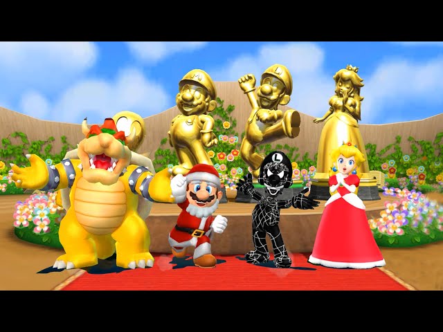 Mario Party 9 Step It Up - Bowser Vs Mario Vs Luigi Vs PEach | Everybody Wins