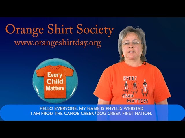 Phyllis Webstad - On Orange Shirt Day.