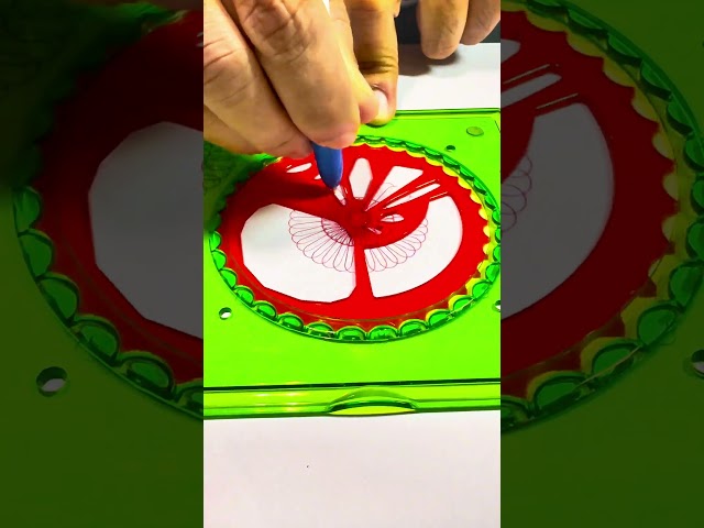 How many rotations did the pen make in total? part 3 🤔 #asmr #Spirograph #satisfying #shorts