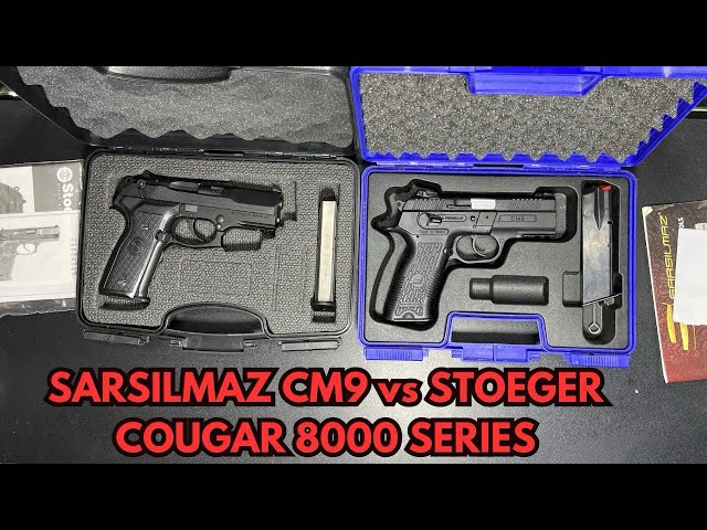 Stoeger Cougar 8000 Series vs Sarsilmaz CM9 🔫 | ASMR Gun Comparison & Satisfying Sounds