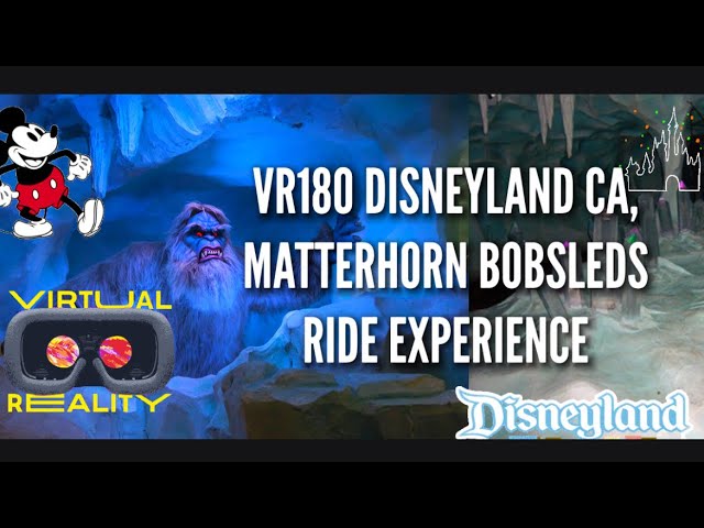 VR180 Disneyland Matterhorn Bobsleds Ride Nov 2021