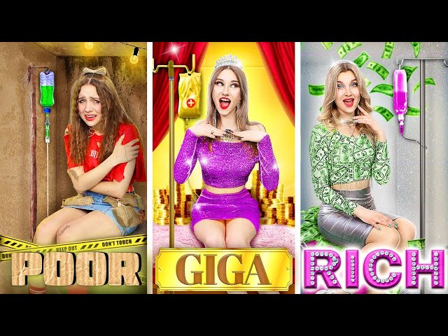 Poor vs Rich vs Giga Rich in the Hospital! I Became a Doctor