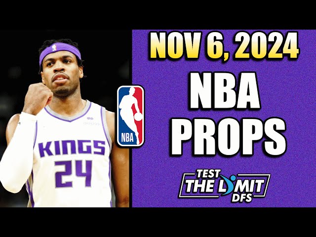 TOP 5 BEST NBA PLAYER PROP PICKS FOR PRIZEPICKS | WEDNESDAY 11/6/2024