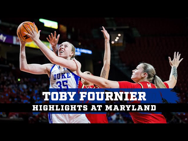 Toby Fournier Scores Career-High 15pts on the Road at Maryland | Nov. 10, 2024