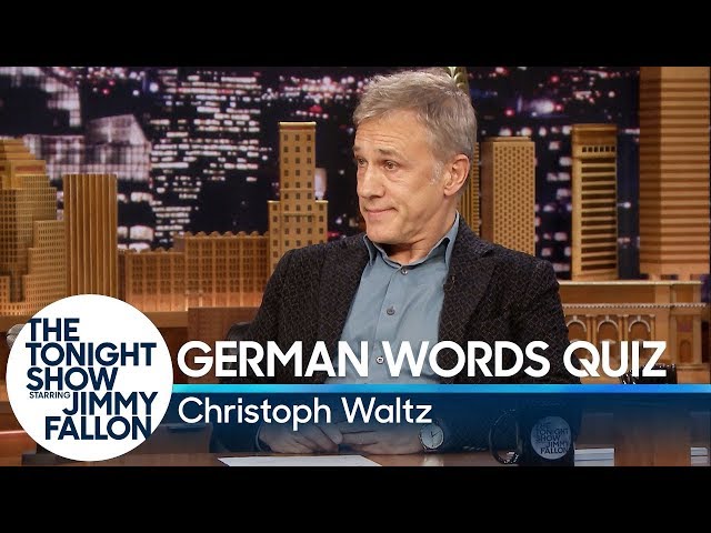 Christoph Waltz Gives Jimmy Fallon a German Words Quiz