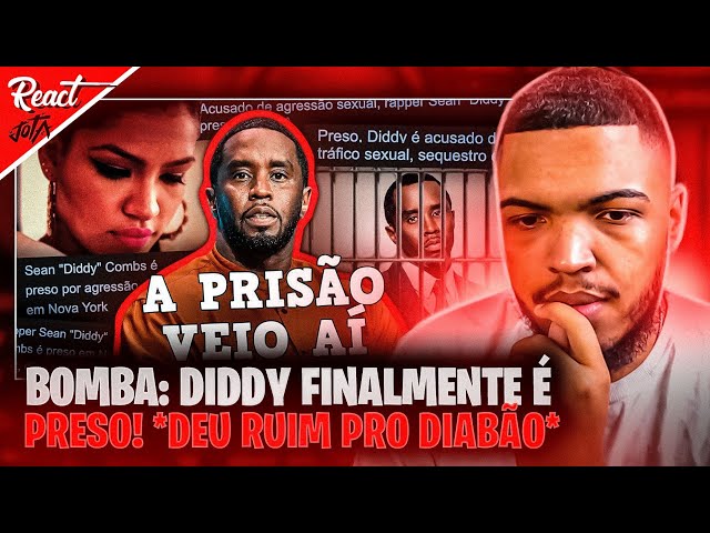 BOMBA: DIDDY FINALMENTE É PRESO! *Deu ruim pro diabão! | Cortes do Jota Jogadas