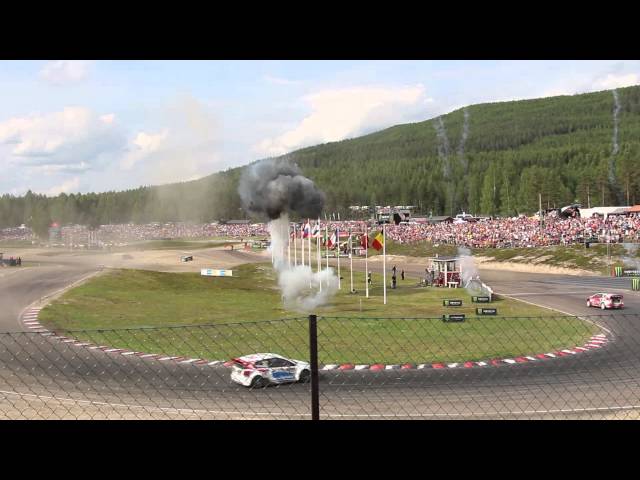 Holjes Rallycross RX Final Corner with Mattias Ekström vs Timmy Hansen